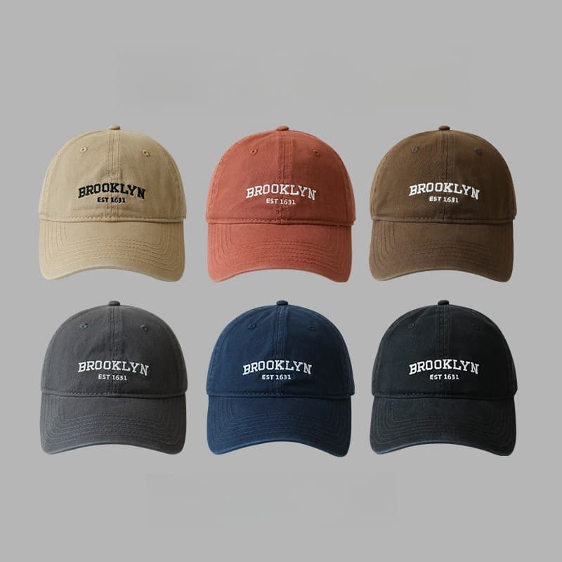 Washed Old Duckbill Cap Unisex Style Men And Women Can Wear Retro Soft Top Baseball Cap Embroidered Hat Letters