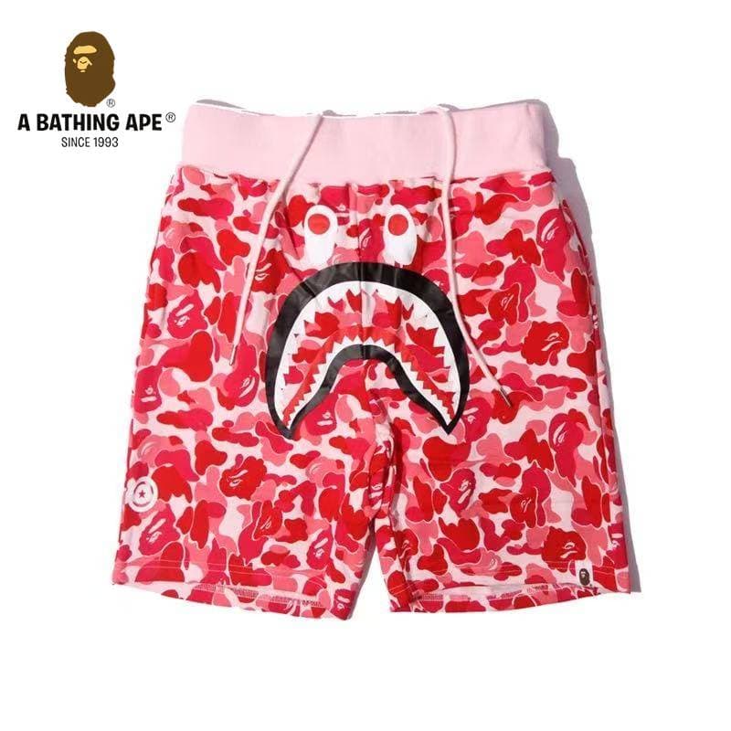 A BATHONG APE Ape Head Shark Shorts Ape Head Shorts Five Leg Casual Shorts, Made Of Pure Cotton Fabric
