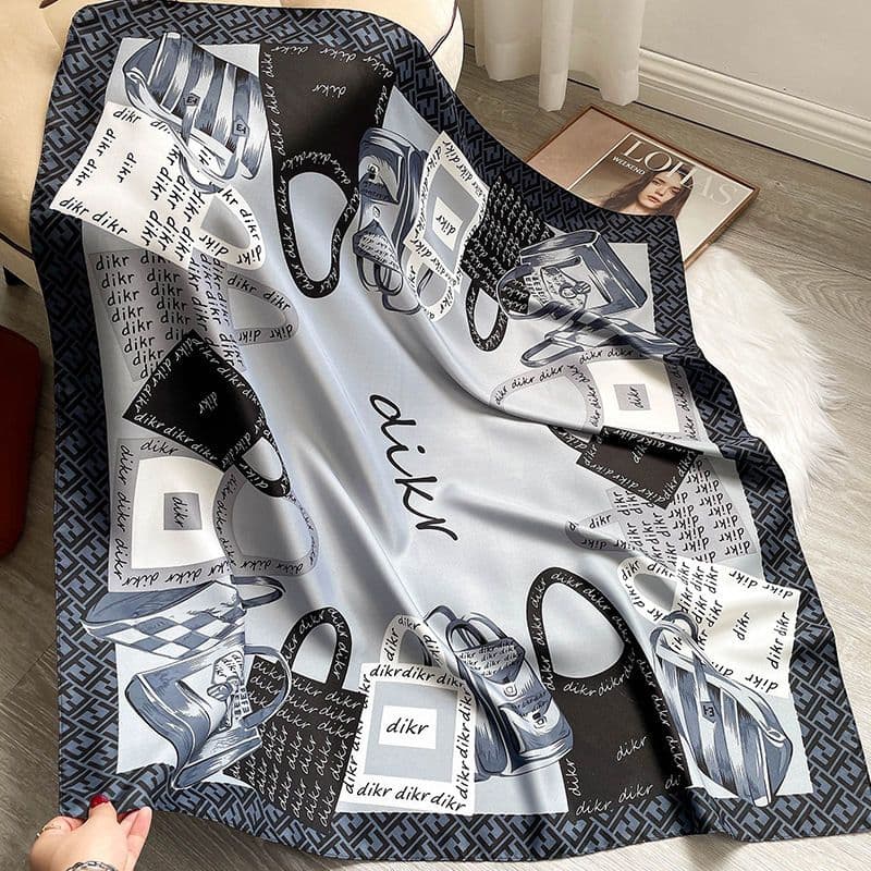 Écharpe fine pour femmes, mode coréenne, décoration, foulard de tête, Protection solaire, châle à double usage, 90cm, printemps et automne