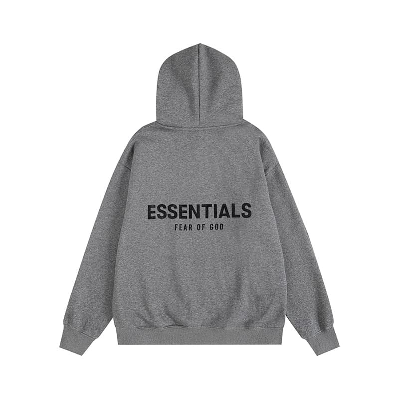 Sweat à capuche noir à lettres floquées FOG Double ESSENTIALS, collection printemps-été 2022, nouvelle marque tendance, vente flash transfrontal
