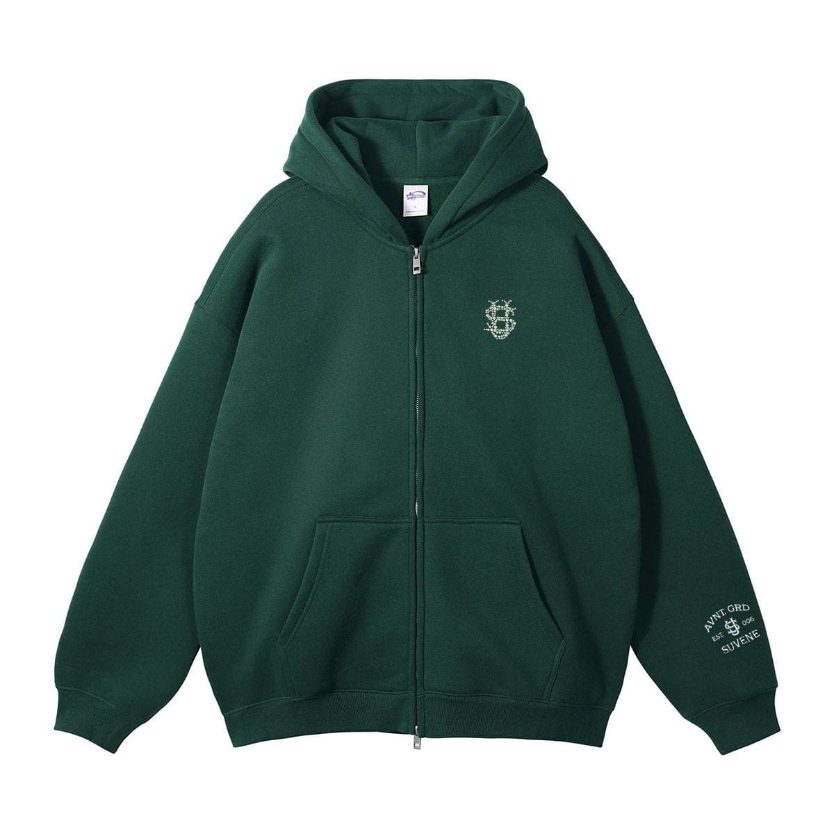 Men's Y2K Pearl Letter Hoodie - Glow-in-Dark US Print Jacket | Unisex Oversized Streetwear