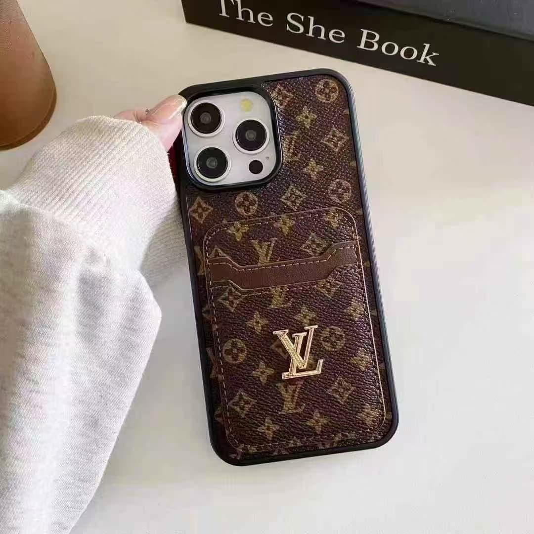 Étui de luxe pour iPhone 17, coque de protection intégrale en cuir souple avec logo, compatible avec les modèles 15 Pro / 16 Pro Max / 13 pouces