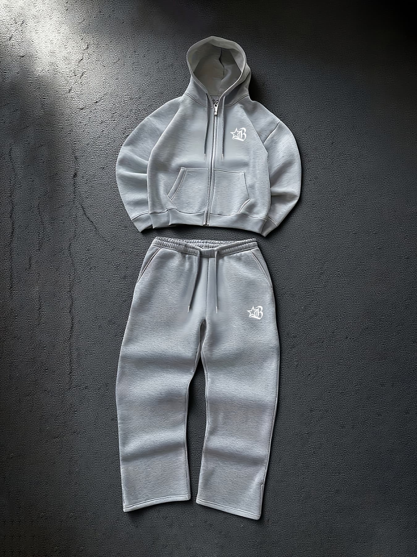 New American Retro Washed Long Sleeved Hooded Shirt Loose Casual Trousers Fashionable Japanese Sweater Suit