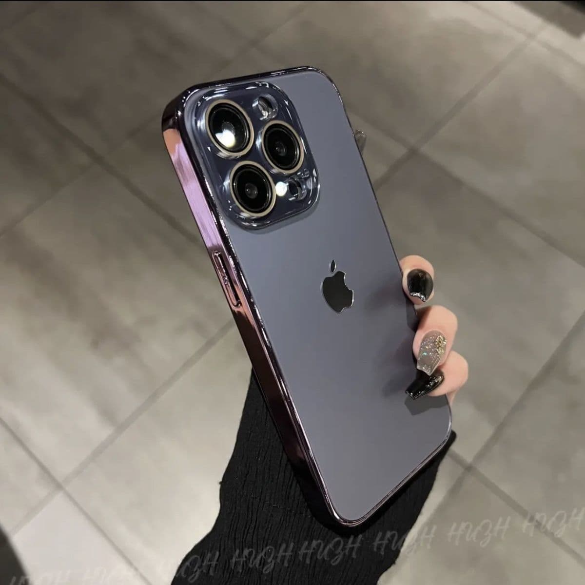 Coque de téléphone à texture originale avec film d'objectif, 15 Promax, iPhone 13 Premium, anti-empreintes digitales 14, tout compris