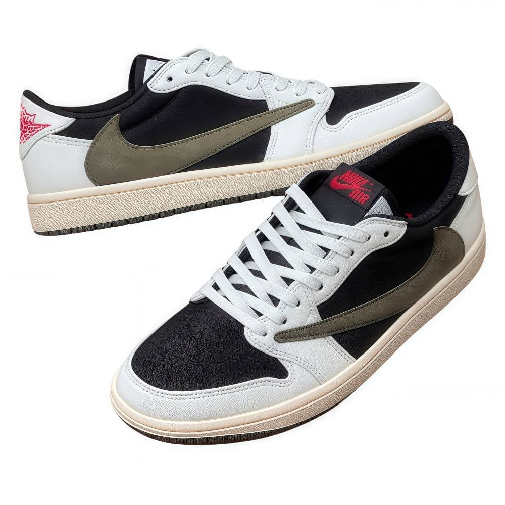Nike Air Jordan 1 Low Medium Olive OG Canary Travis Scott Sports Retro Basketball Chaussures Baskets athlétiques Baskets Black Toe Shadow