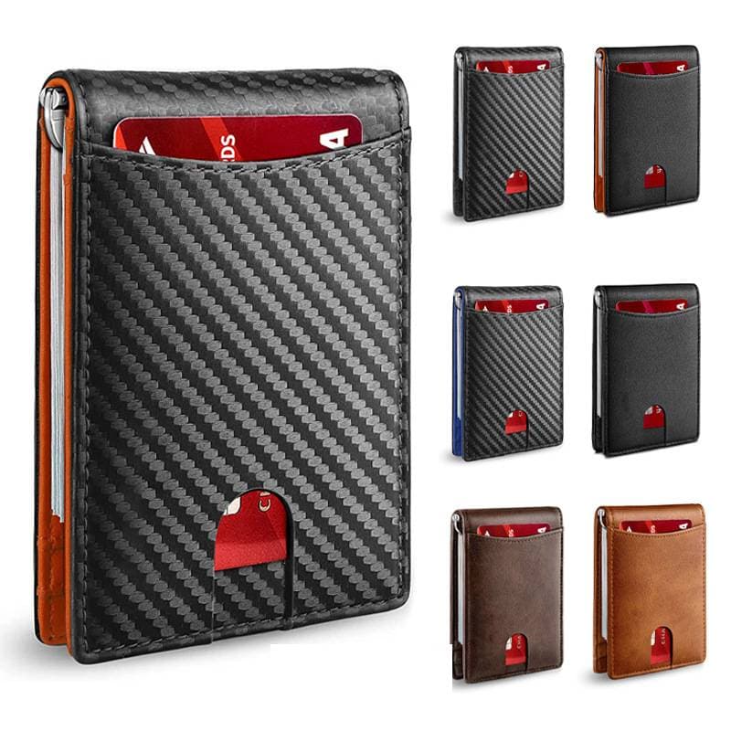 Card Holder Genuine Leather Card Holder Microfiber Card Holder Rfid Anti Theft Swipe