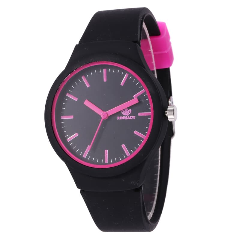 Women's Watches Bracelet Watch Ladies Fashion Silicone Watch Simple Style Scale Dial Suitable For Both Children And Adults