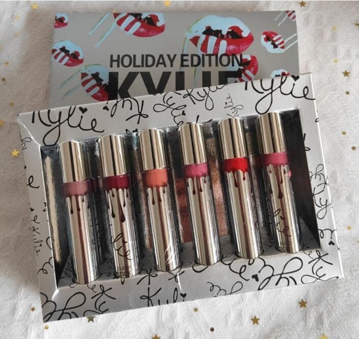12 Christmas Lip glaze set Kai Matte lip glaze non-stick cup set to keep color