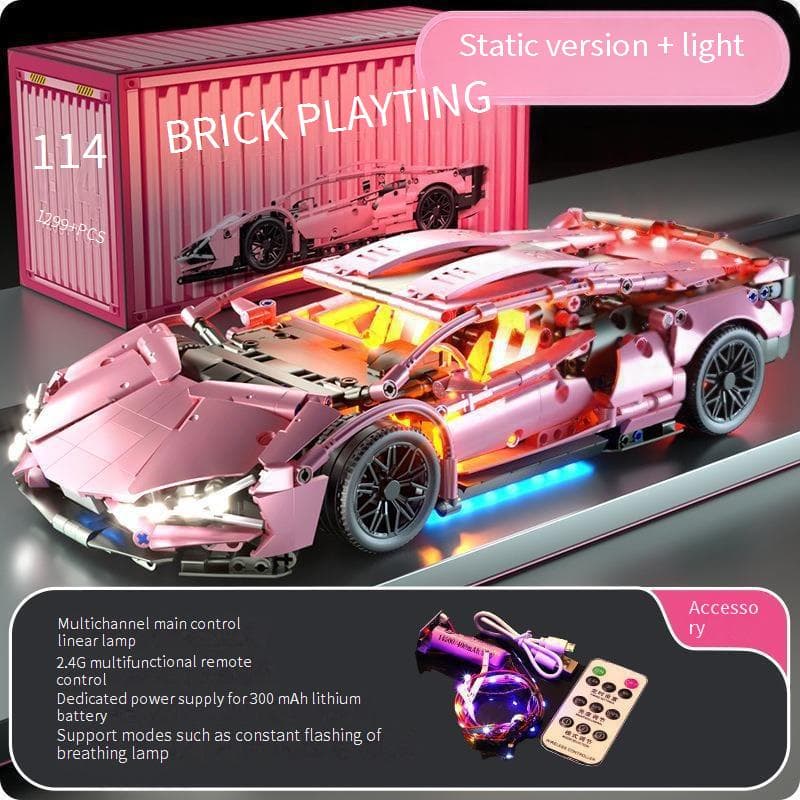Remote Control Racing Car – STEM Building Blocks Toy With Lights & Sounds (Interactive & Educational)​