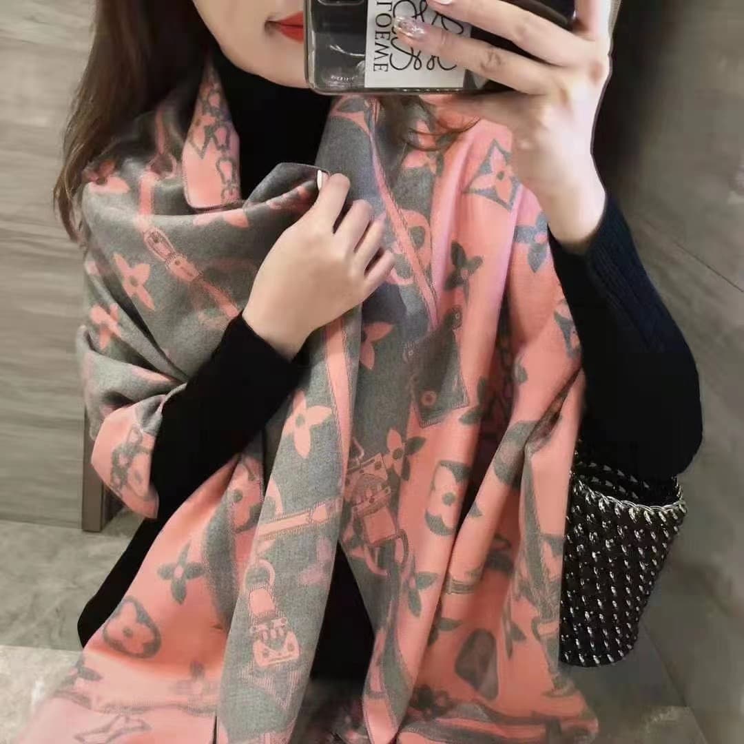 Écharpe pied-de-poule simple pour femme, nouvelle collection automne-hiver, légère et luxueuse, longue section, châle chaud en cachemire épais