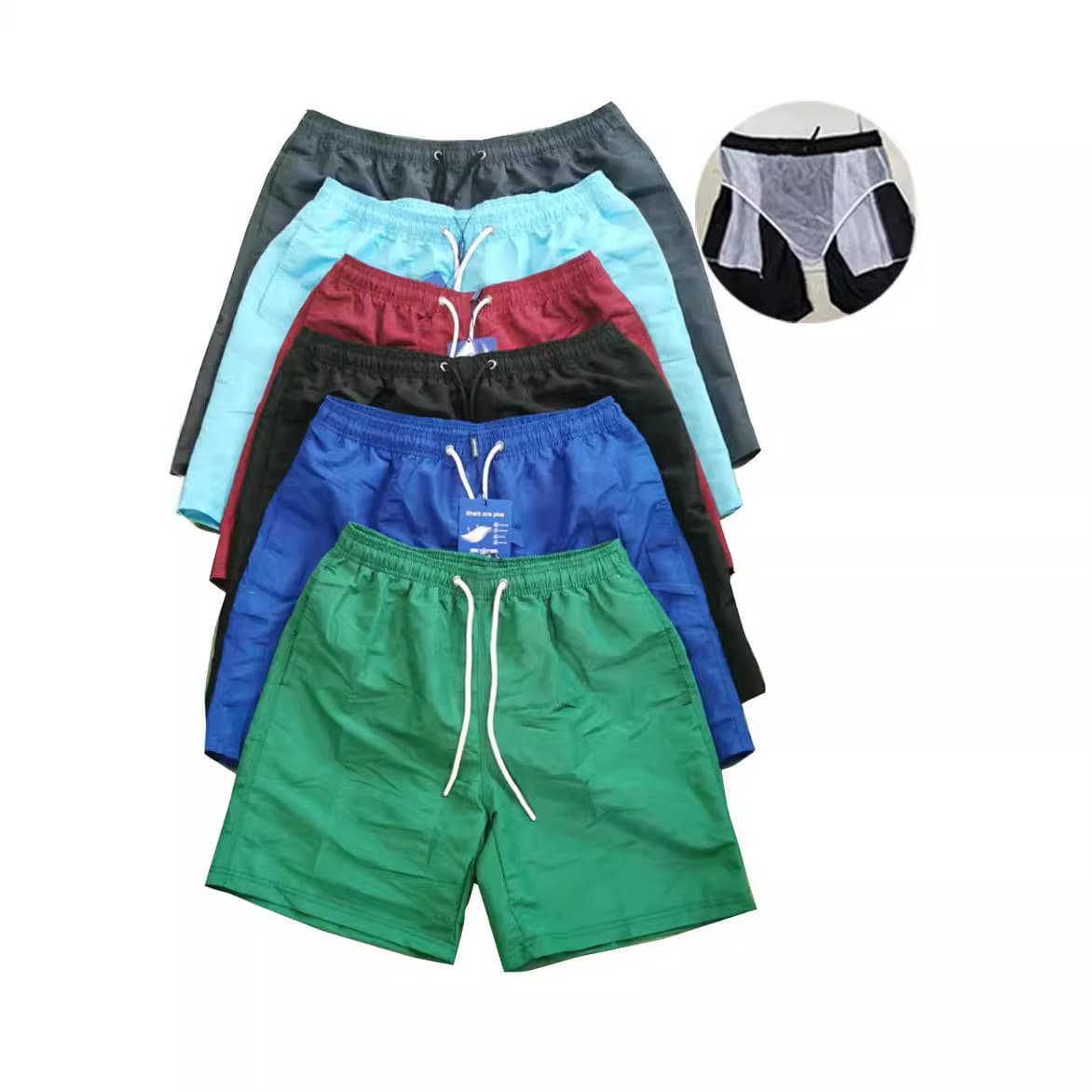 Men's Clothing Five Point Beach Shorts Casual Seaside Three Point Pants Swimming Shorts Loose Boxer Shorts