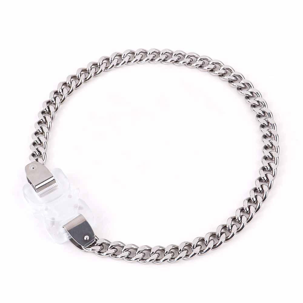 New ALYX Functional Style Buckle Couple Cuban Unisex Hip-Hop Titanium Steel Trendy Necklace