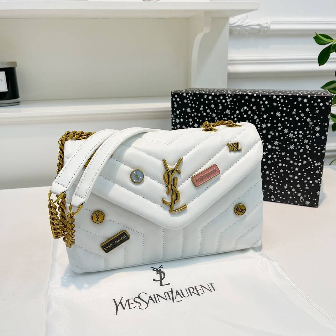 (MONOGRAMME) Sac bandoulière femme tendance 2026, haut de gamme et élégant, à empiècements en forme de Y.