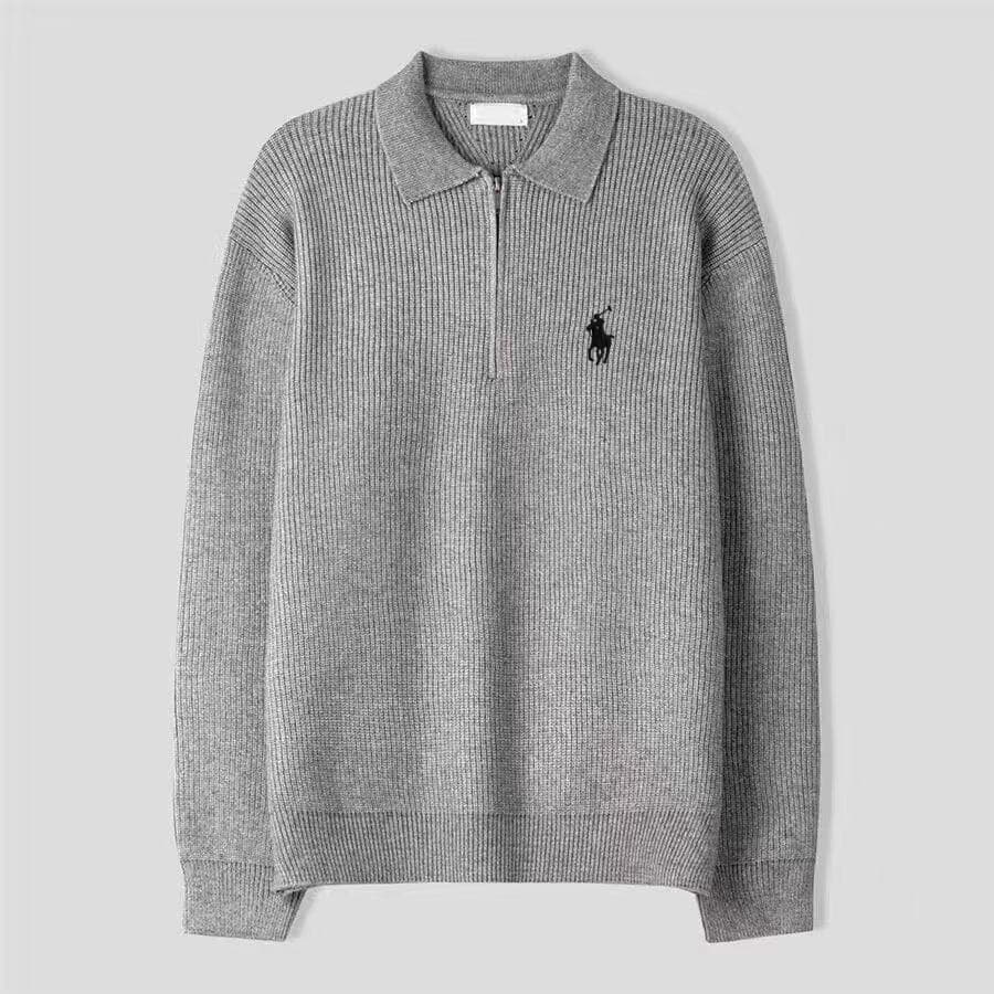 Pull homme à manches longues Paul, style automne-hiver, avec broderie de petit cheval (nouveau modèle).