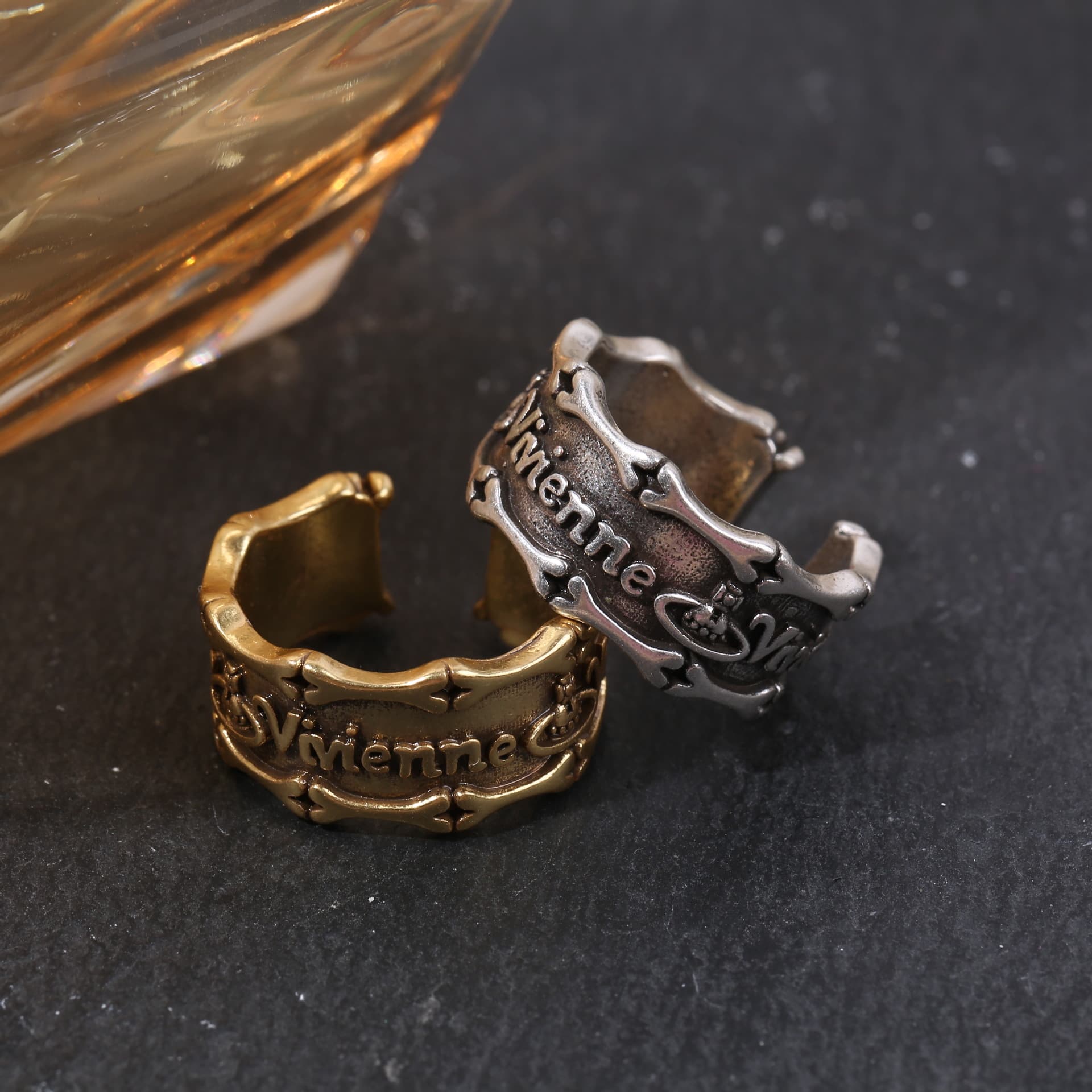 Unique Men's Retro Silver Fashion Open Finger Ring New Adjustable Wholesale From Manufacturer