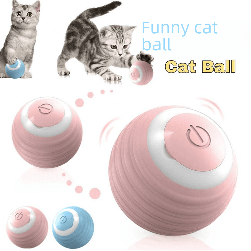 Cat Toy catnip molar bite-resistant self-Hi relieving stuffy toy gravity intelligent rolling ball electric funny cat ball