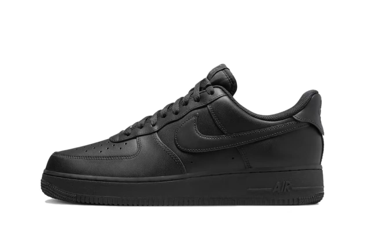 Naike Guan New Original Air New One A F1 Blanc pur, Noir intégral, Couleur blé, Baskets basses unisexes polyvalentes en cuir véritable