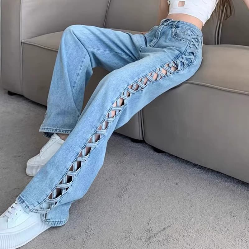 Women's Clothing Spring And Summer Design Slim And Versatile Thin High Waisted Floor Length Trousers