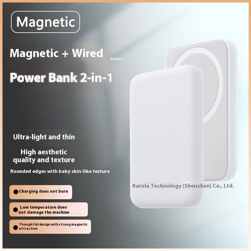 Magnetic Wireless Power Bank 10000mAh With Fast Charging For IPhone 16, Portable Battery Pack With Snap-On Pop-Up Display