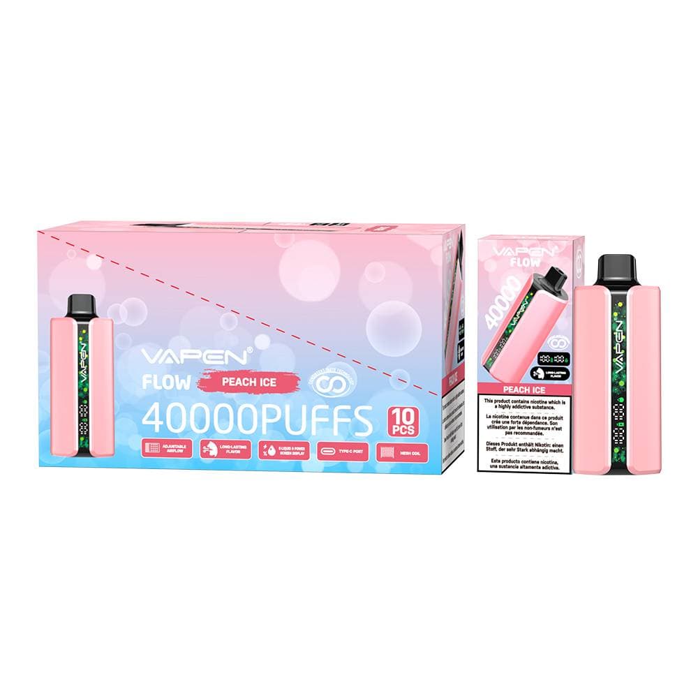10 pièces 40000 bouffées VAPEN Flow 40K Vape Mesh Coil saveurs fruitées longue durée bouffée nouvelles saveurs e-cigarette Vapes Pod jetable
