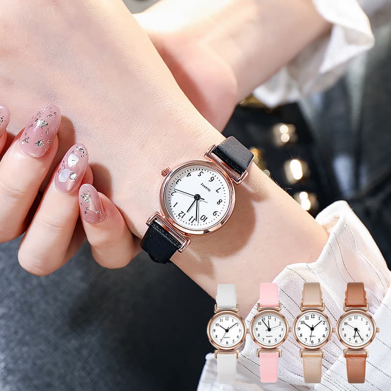 Women's Quartz Watches Fashion Simple Small Watch Exquisite Student Girl Belt Quartz Watch Batch