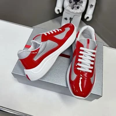 Chaussures de course polyvalentes en cuir verni véritable de haute qualité pour l'été 2025 de la Coupe des Amériques