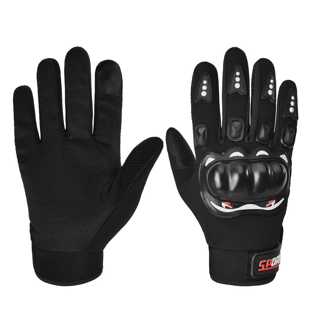 Trendy Motorcycle Splice Color New Model Touch Screen Motorcycle Gloves Silicone Anti-slip Shock-absorbing Drop-proof Crash-proof Riding Gloves
