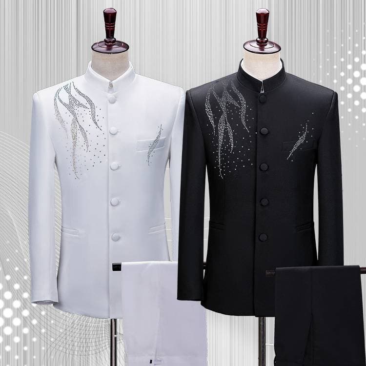 Men's Clothing Hot Diamond Choir Performance Clothes