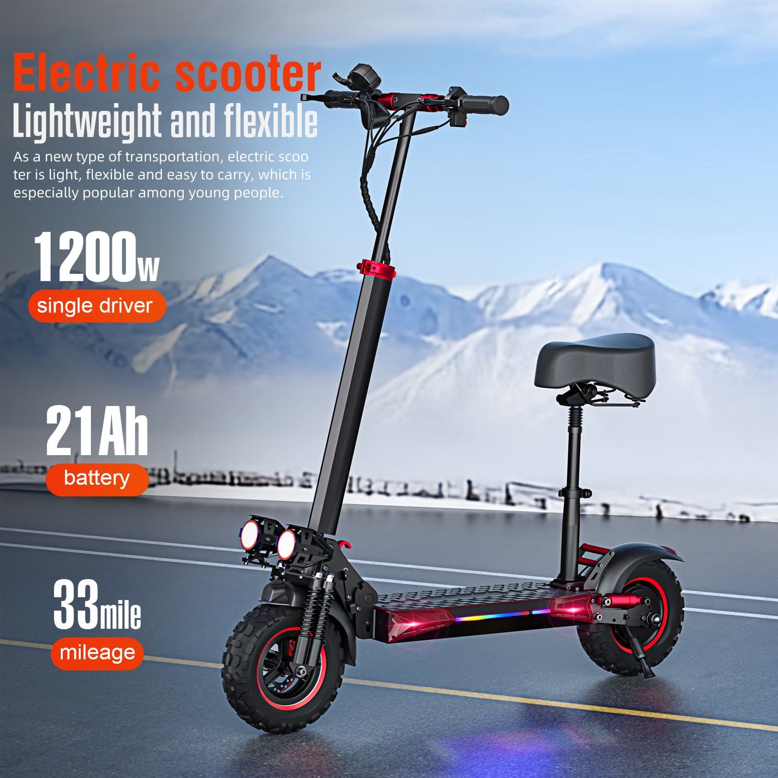2025 J11MAX Foldable Electric Scooter For Adults Teens,Explosion-proof Tires,Dual Brake System,Lightweight APP Support E-scooter