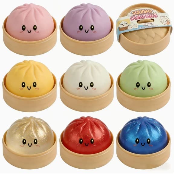Large Steamed Bun Toy For Stress Relief Squeezeable Realistic Slow Rebound Novelty Item