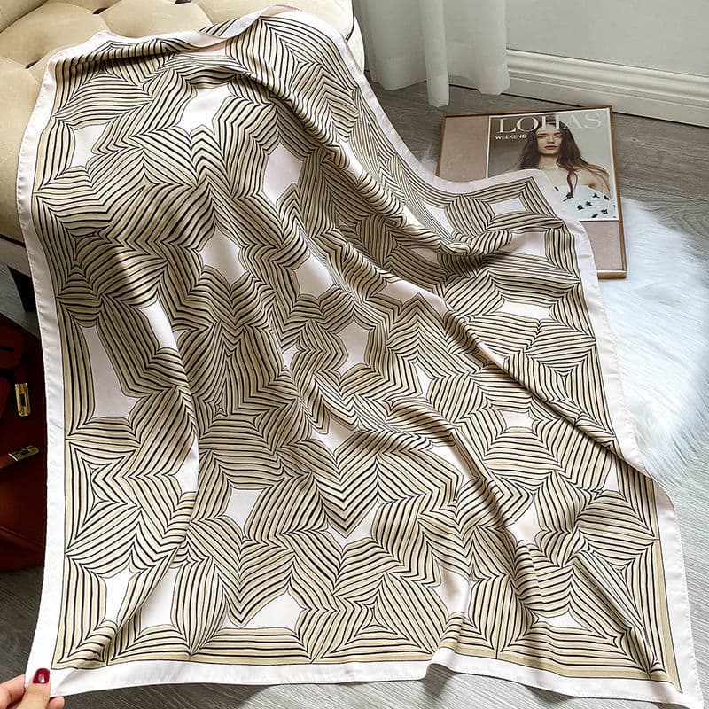 Écharpe fine pour femmes, mode coréenne, décoration, foulard de tête, Protection solaire, châle à double usage, 90cm, printemps et automne
