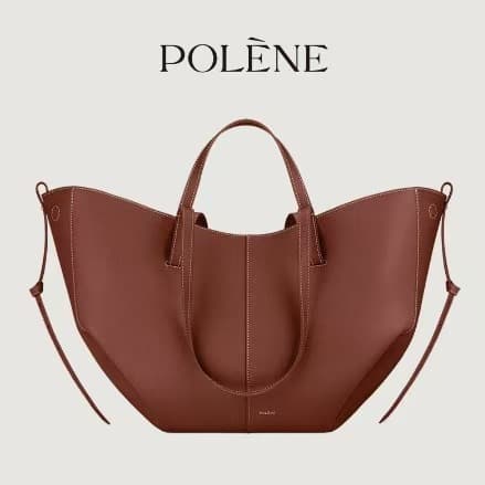 Sac cabas de luxe transfrontalier New Cyme en cuir polene, grande capacité, idéal pour les déplacements des femmes.