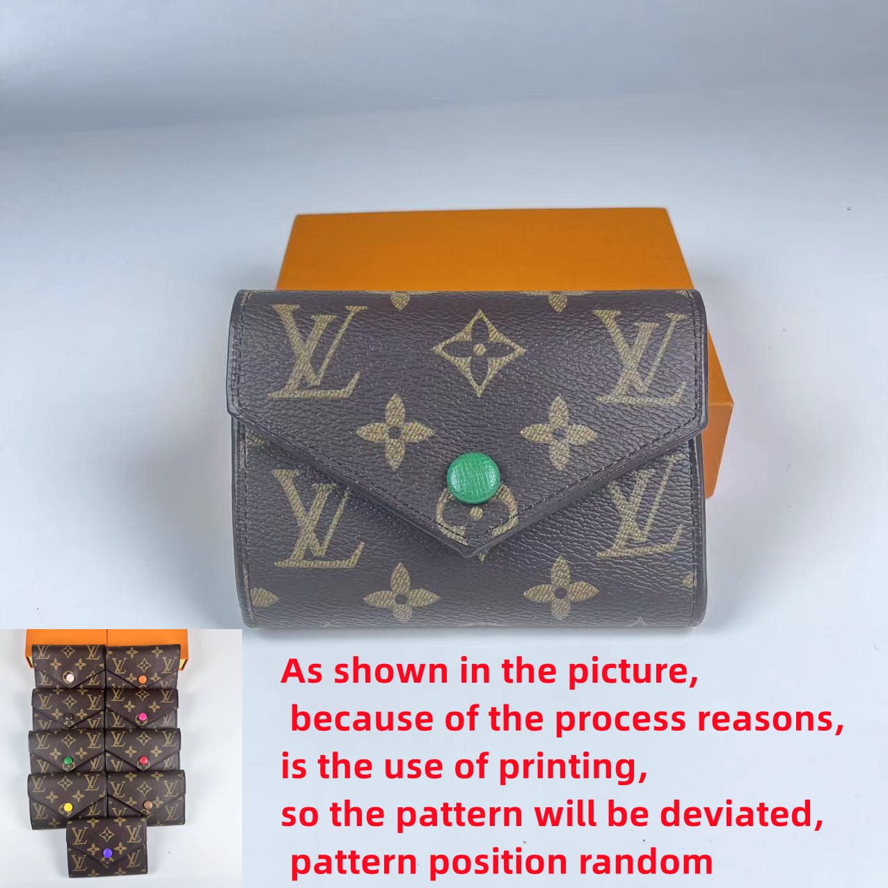 Portefeuille pliable portable pour pièces d'identité et pièces de monnaie avec imprimé rétro neutre sélectionné