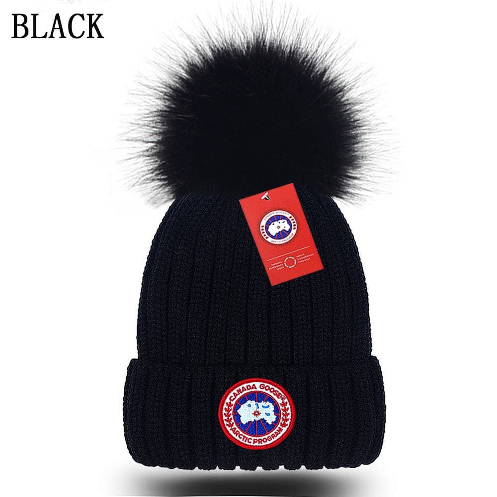 Bonnet d'hiver chaud en tricot, bonnet épais en laine et pull en velours