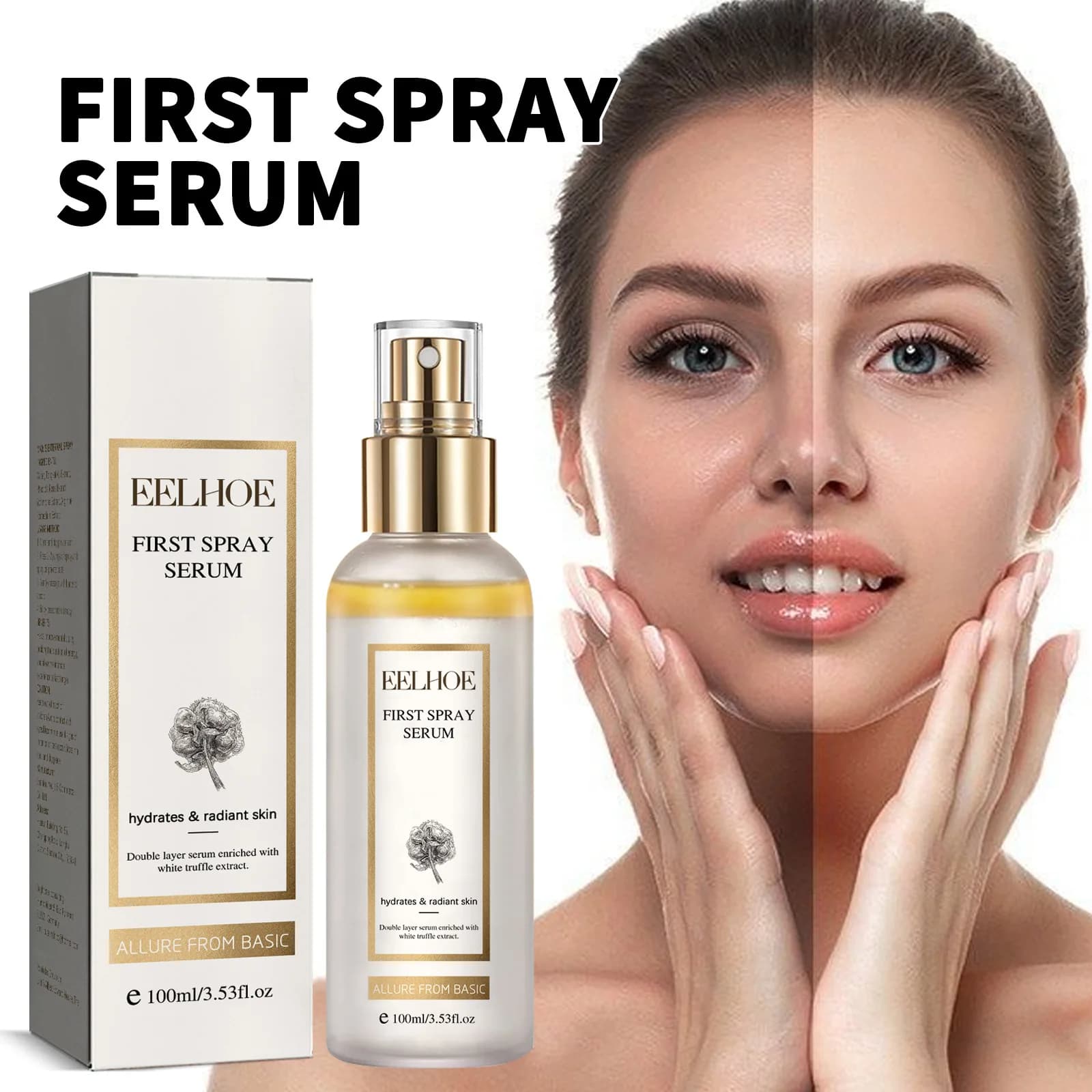 Dark Spot Correcting Glow Serum Remove Dark Spots on Skin Whitening Serum Brightening Nourish Moisturizing Spray for Face