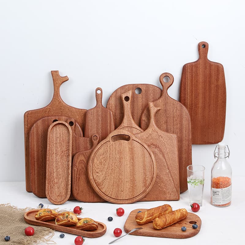 Wooden Serving Platter – Steak Board Pizza Tray & Dessert Plate For Home Dining​