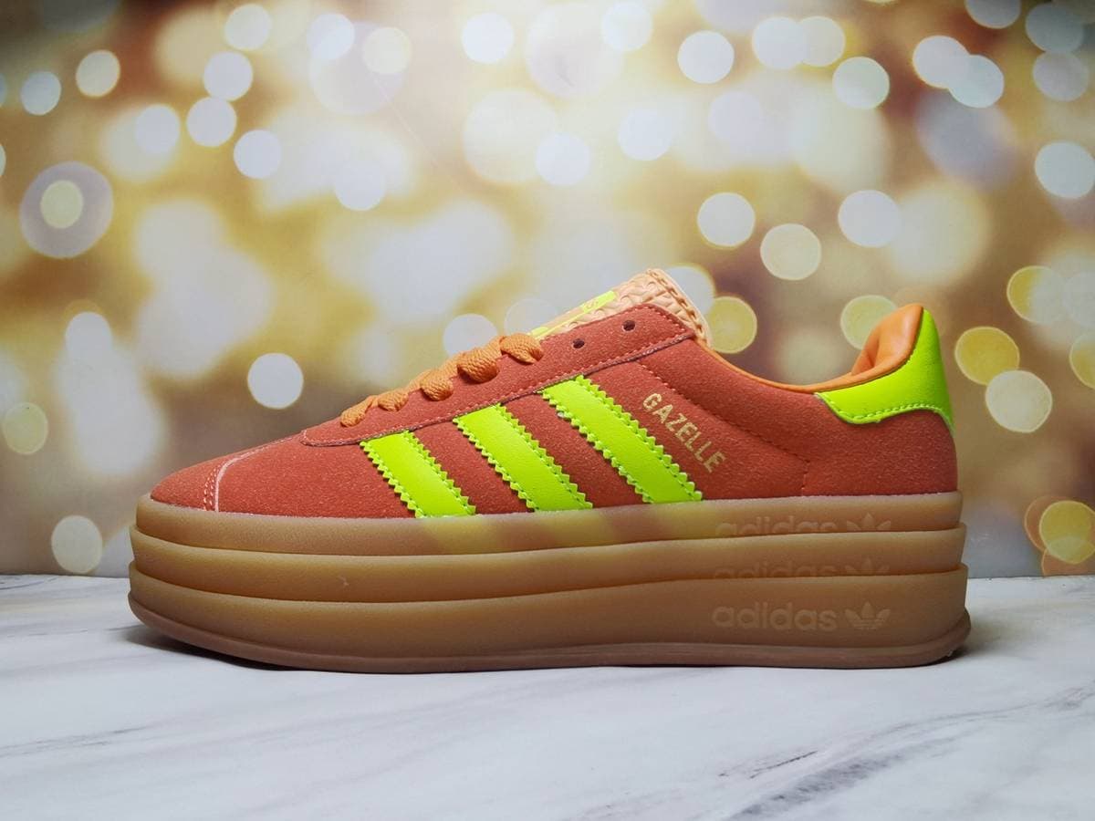 12color Originals Gazelle Bold W Leaf Clover Chaussures de sport décontractées polyvalentes à trois couches à semelle épaisse et basse