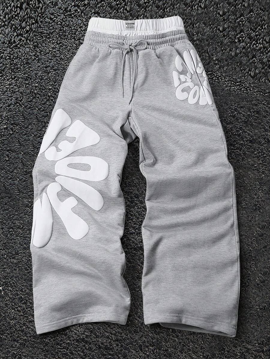 Men's Clothing Autumn And Winter Outdoor Sports Casual Pants For Men And Women, Slightly Wide Leg, 3D Digital Printing, Long Lasting Color