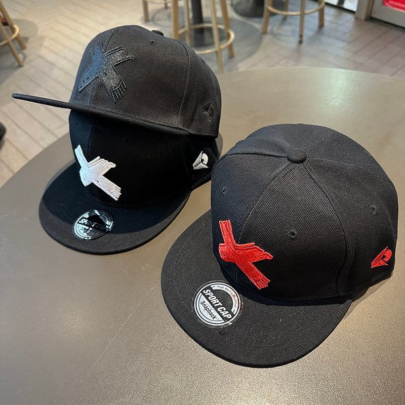 Flat for men, spring and autumn street flat brimmed hip-hop summer high school baseball hat, female couple straight