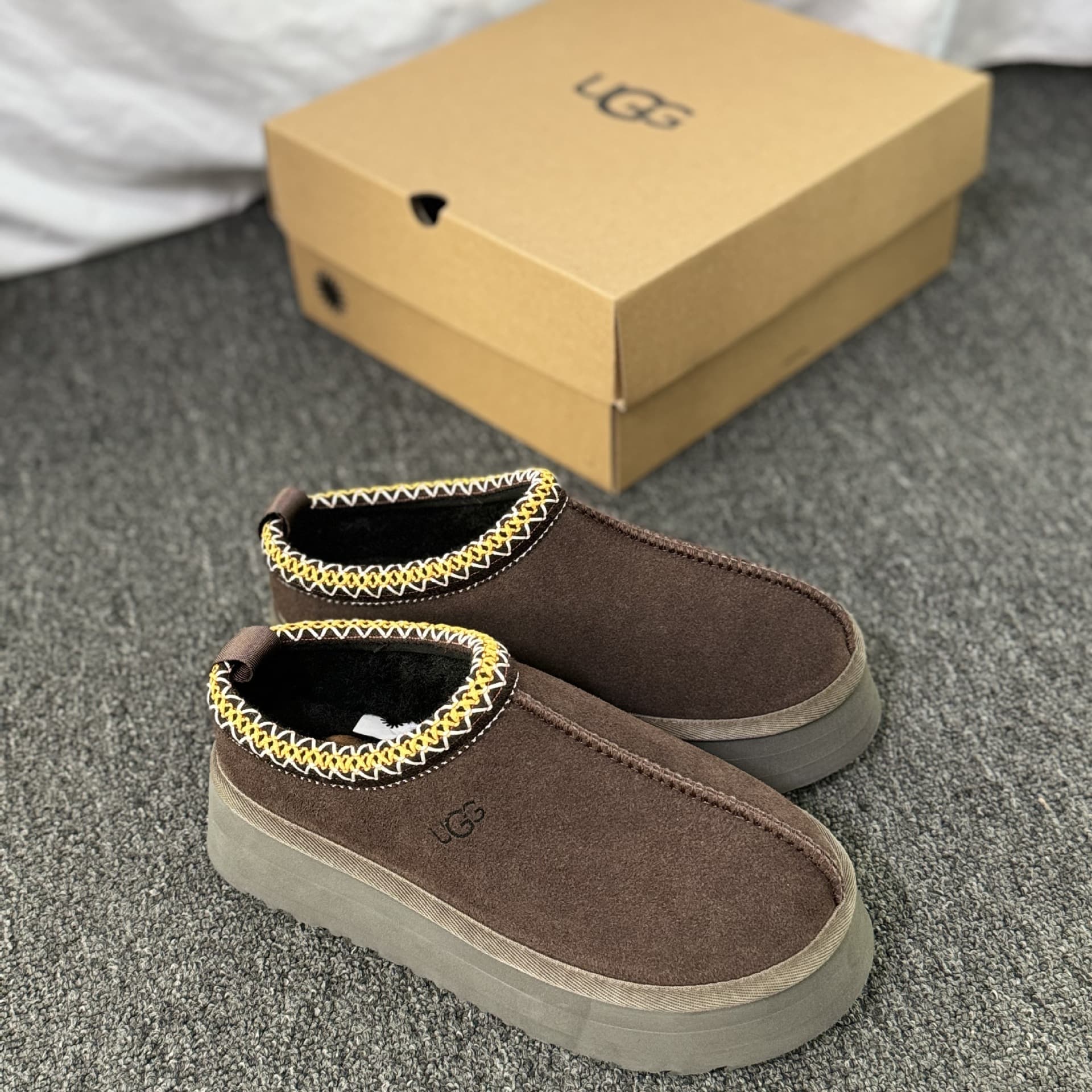 Bottes de neige Ugg Tatz Celebrity's Same en cuir véritable, nouvelles bottes de neige pour couple avec bout renforcé, chaussures en coton polyvale