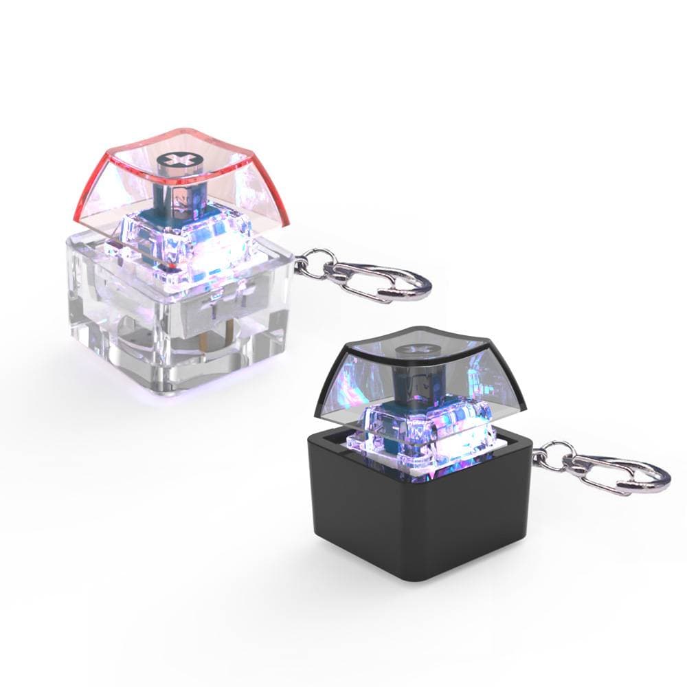 Mechanical Keyboard Experience Decompression Toy Pendant Seven-color Light Key Chain