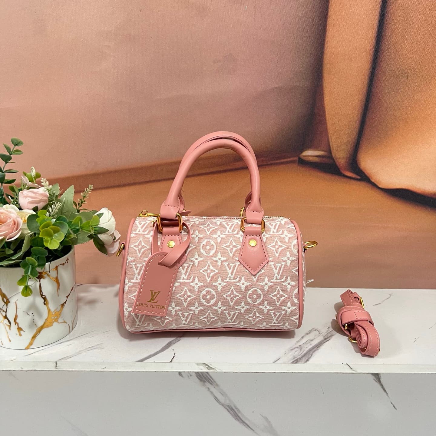 Sac à main Louis Vuitton pour femme NANO SPEEDY Monogram Mini, sac bandoulière, sac Boston, sac à main à motif jacquard vintage