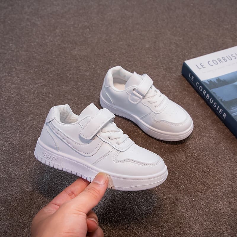 Mother & Kids White Sneakers For Boys And Girls Soft Soled Baby Sports Shoes Spring Autumn Style Casual Children's Footwear