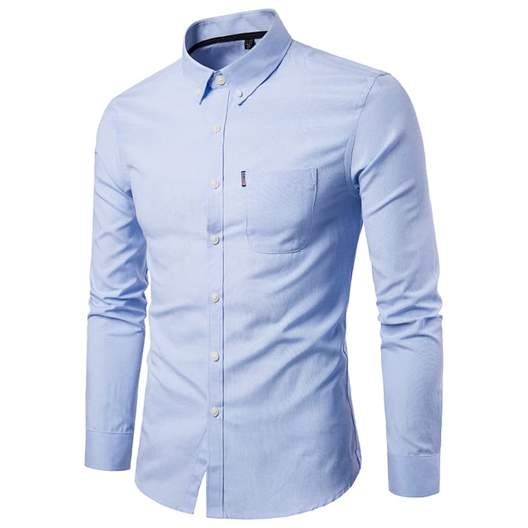 [OxfordEase] Men's Non-Iron Dress Shirt - Korean Fit Oxford Cloth | Business Casual Essential