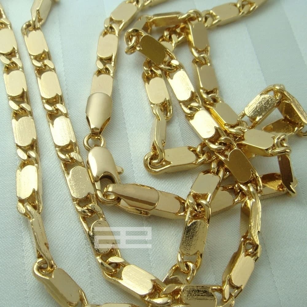Men or Women Cuban Chain Necklace; 4mm Band Width