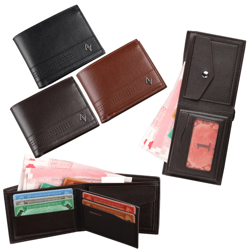 Short Men's Wallet Business Leisure Soft Wallet Multi-card Capacity Small Wallet Men's Wallet