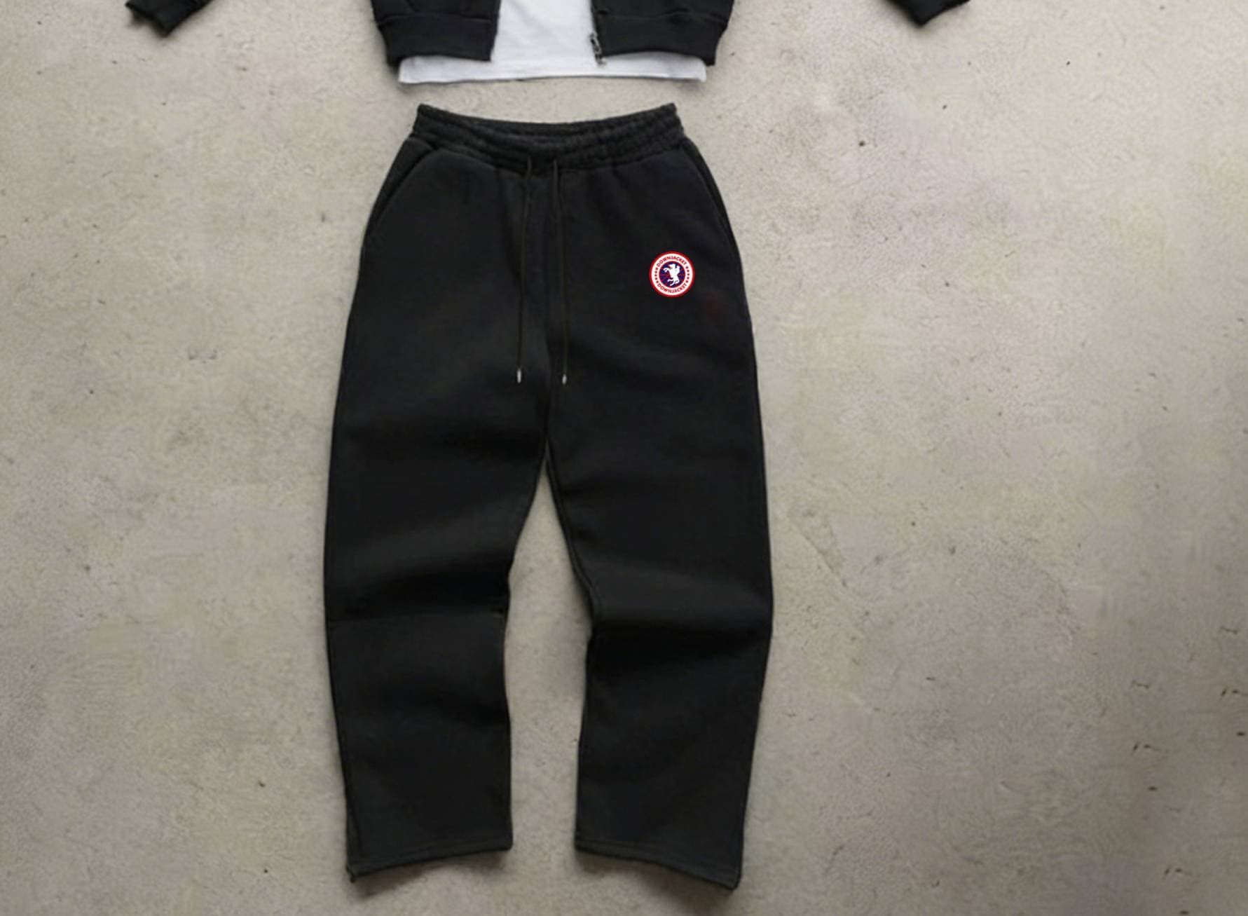 Ensemble sweat à capuche et jogging streetwear pour homme - Pull oversize imprimé, tenue décontractée