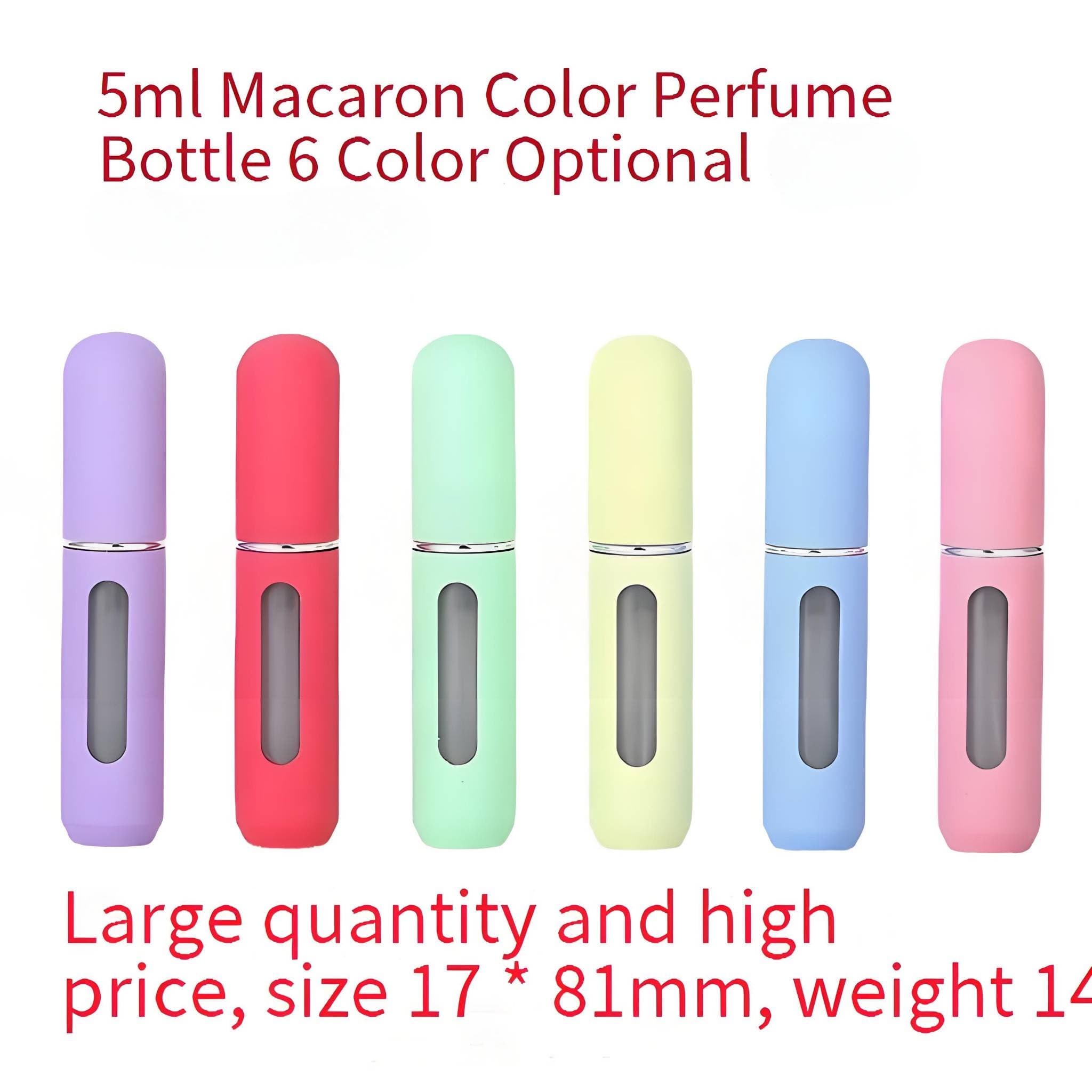Perfume Accessories Circulation Portable Elastic Paint Perfume Bottle 5ml Bottom Filling Perfume Bottle Spray Bottle