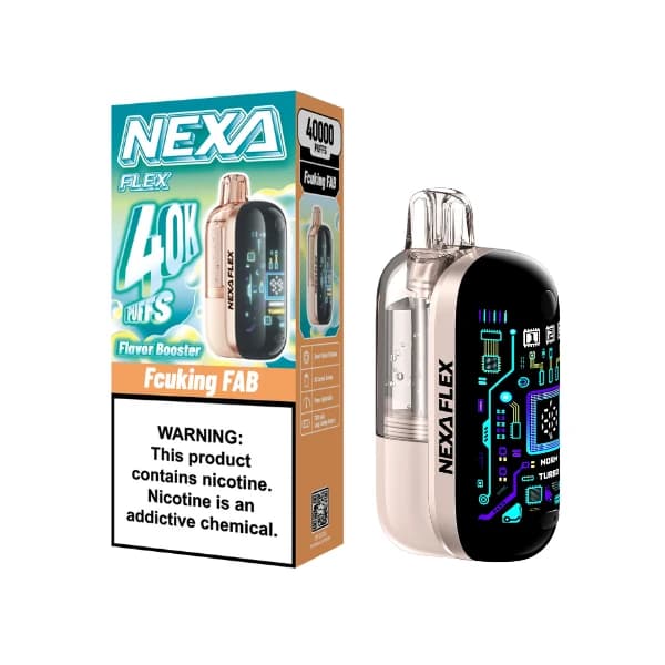 Kit NEXA FLEX (Visible) 40 000 bouffées, cigarette électronique jetable 18 ml, 5 %