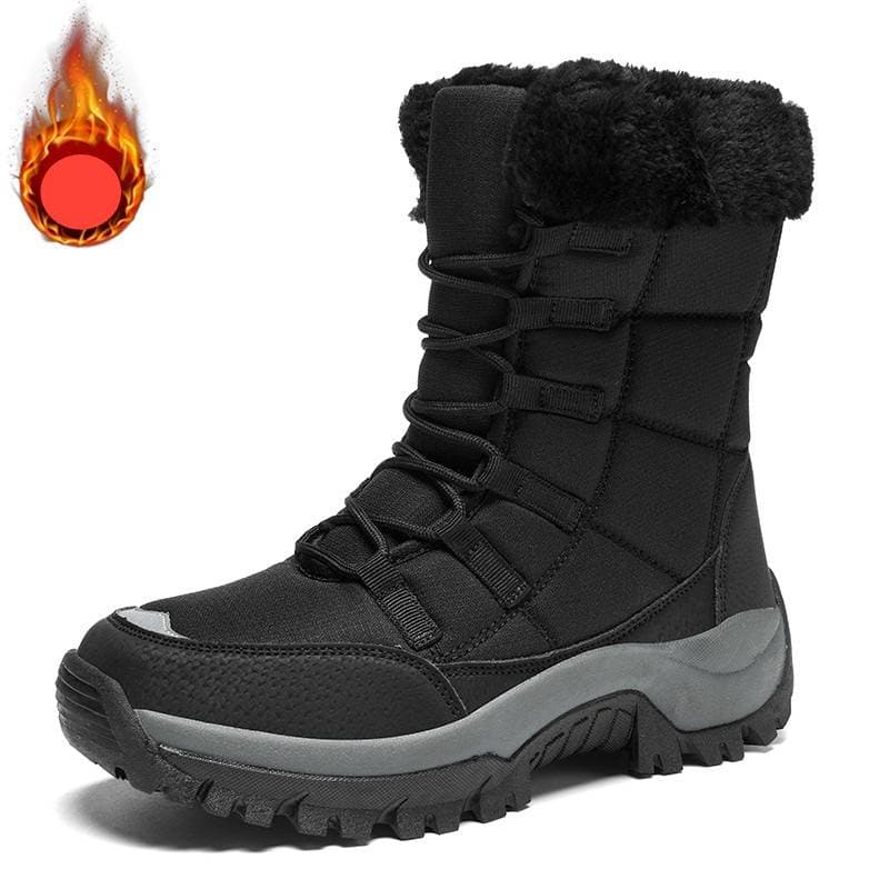 2022 New Ladies Snow Boots Winter Warm Boots Plus Velvet Padded Northeast Cotton Shoes Cross-border Large Size Women's Shoes